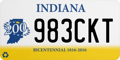 IN license plate 983CKT