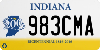 IN license plate 983CMA