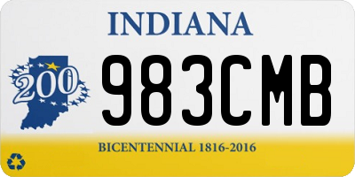 IN license plate 983CMB
