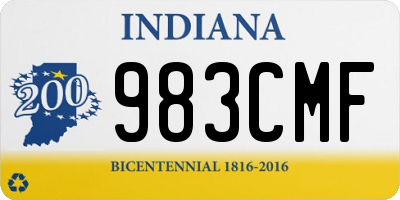 IN license plate 983CMF