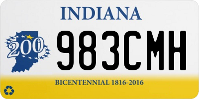 IN license plate 983CMH