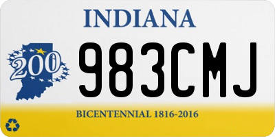 IN license plate 983CMJ