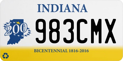 IN license plate 983CMX