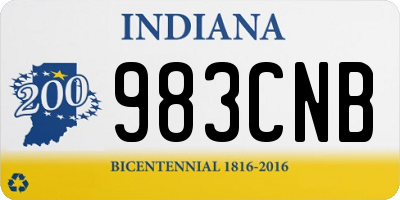 IN license plate 983CNB