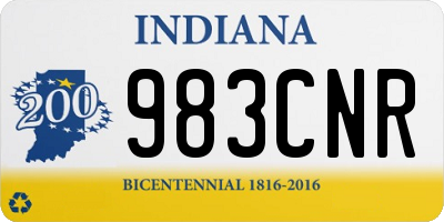 IN license plate 983CNR