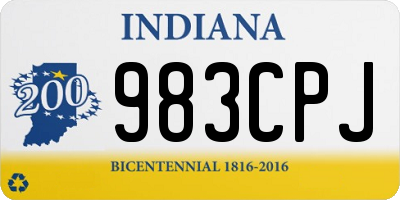 IN license plate 983CPJ