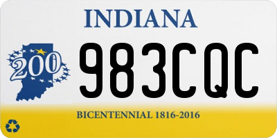 IN license plate 983CQC