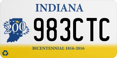 IN license plate 983CTC