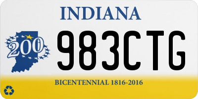 IN license plate 983CTG