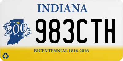 IN license plate 983CTH