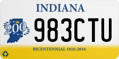 IN license plate 983CTU