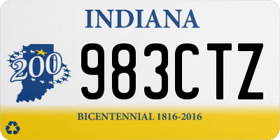 IN license plate 983CTZ