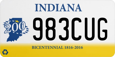 IN license plate 983CUG
