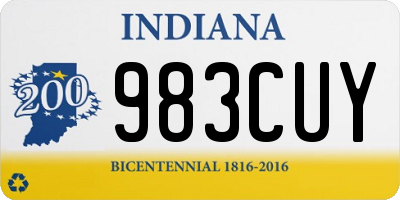 IN license plate 983CUY