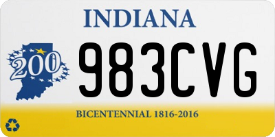 IN license plate 983CVG
