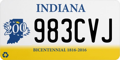 IN license plate 983CVJ