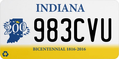 IN license plate 983CVU