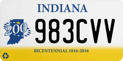 IN license plate 983CVV