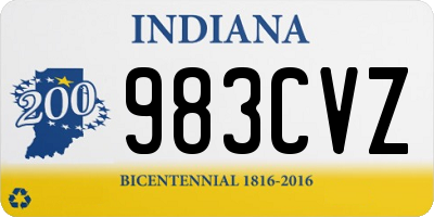 IN license plate 983CVZ