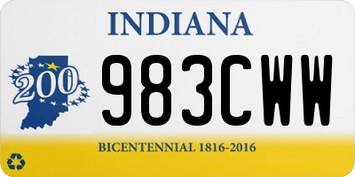 IN license plate 983CWW