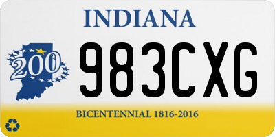 IN license plate 983CXG