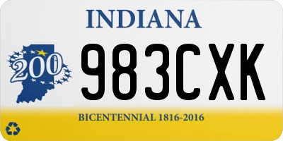 IN license plate 983CXK