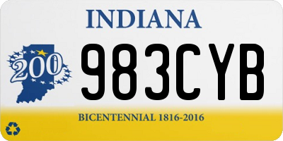 IN license plate 983CYB