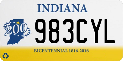 IN license plate 983CYL