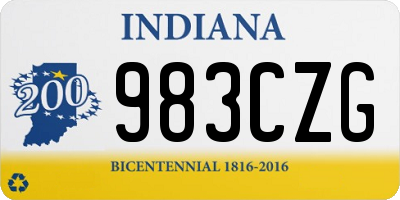 IN license plate 983CZG