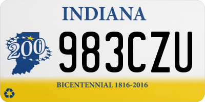 IN license plate 983CZU