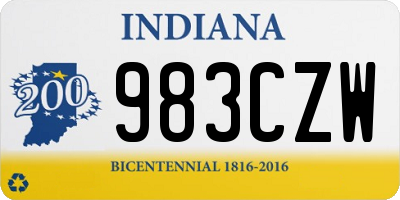 IN license plate 983CZW