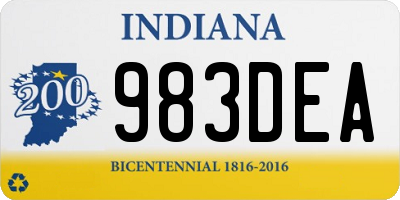 IN license plate 983DEA