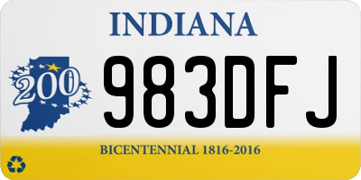 IN license plate 983DFJ