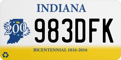 IN license plate 983DFK