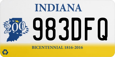 IN license plate 983DFQ