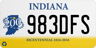 IN license plate 983DFS