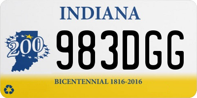 IN license plate 983DGG