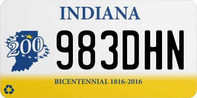 IN license plate 983DHN