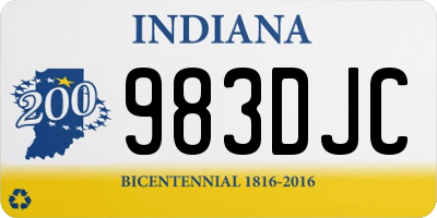 IN license plate 983DJC