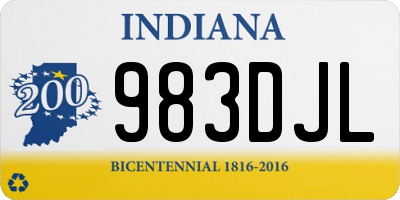 IN license plate 983DJL