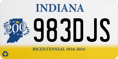 IN license plate 983DJS