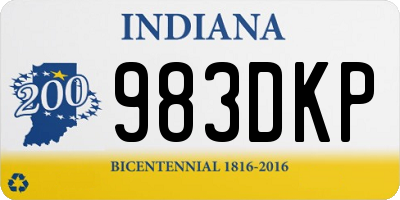 IN license plate 983DKP
