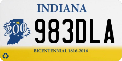 IN license plate 983DLA
