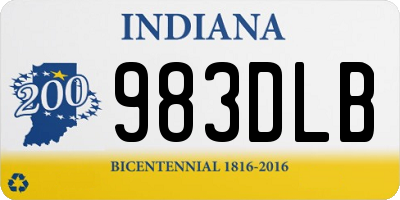 IN license plate 983DLB