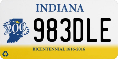 IN license plate 983DLE