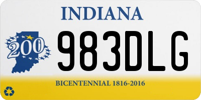IN license plate 983DLG