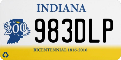 IN license plate 983DLP