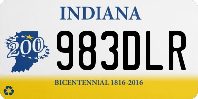 IN license plate 983DLR