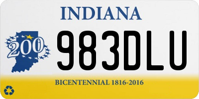 IN license plate 983DLU