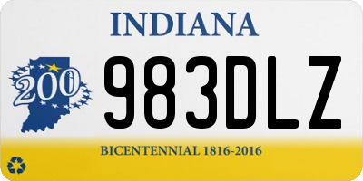 IN license plate 983DLZ